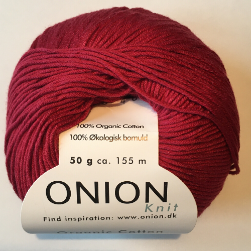 Onion cutton, mrøk rød