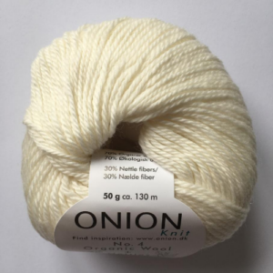 No. 4 Onion Wool + Nettles, råhvid